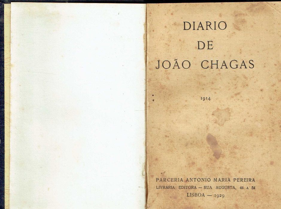 16014

Diário de João Chagas 
1 Vol -1914