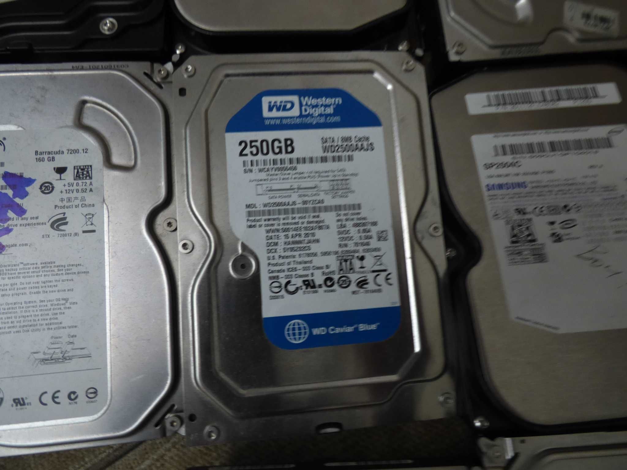 Vários discos HDD DE 80 A 500 GB