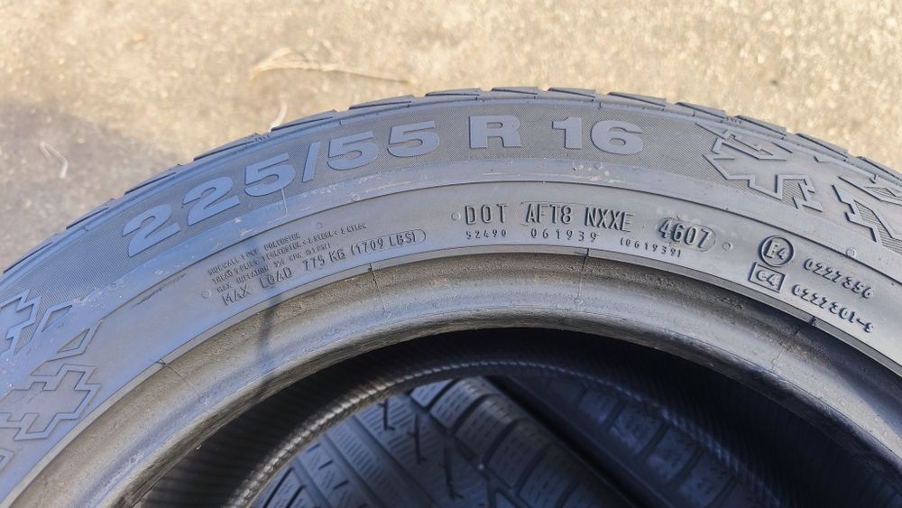 Автошины 225/55r16 резина Continental шины зимние