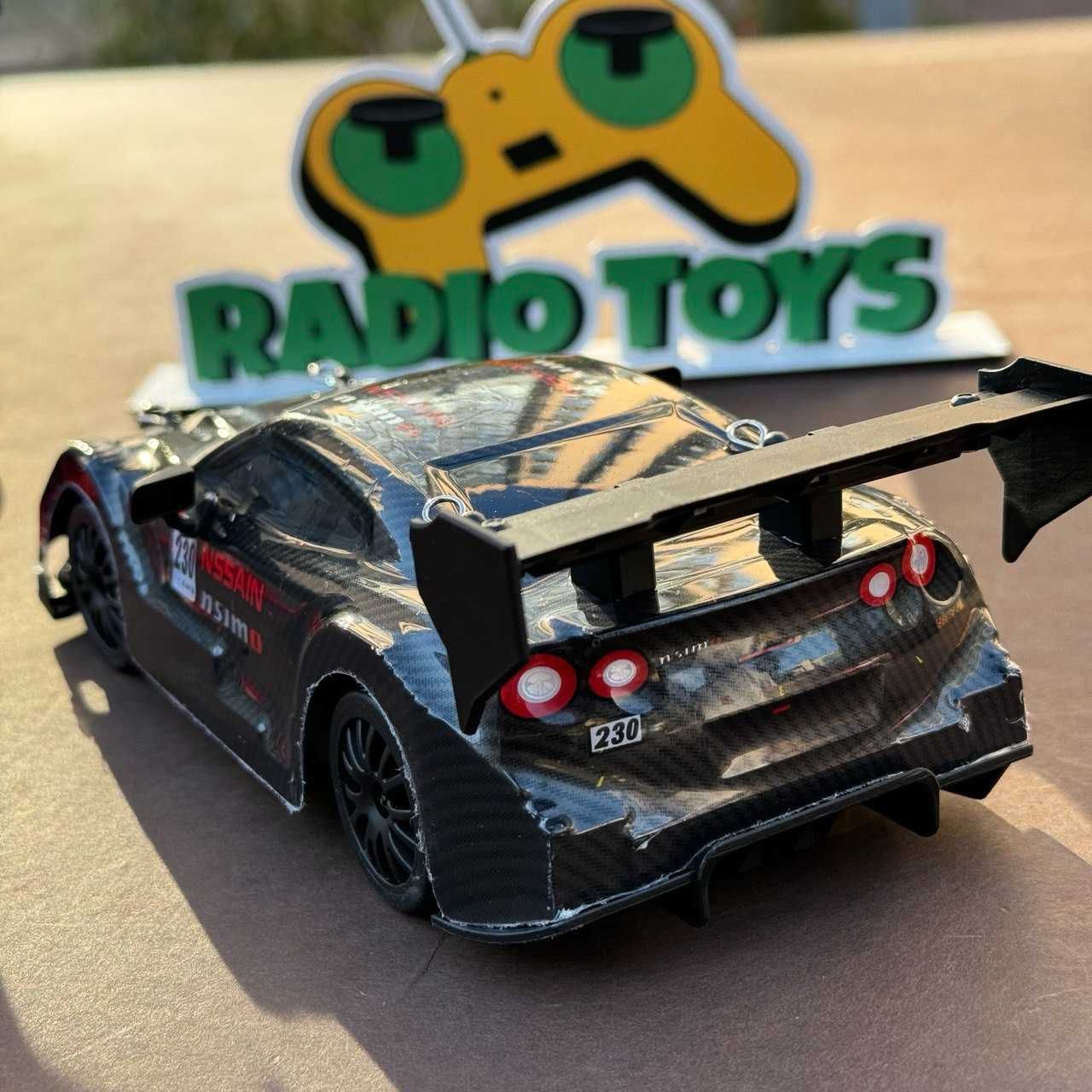 Дрифт машинка на радиоуправлении Nissan GTR Nitro Черная.