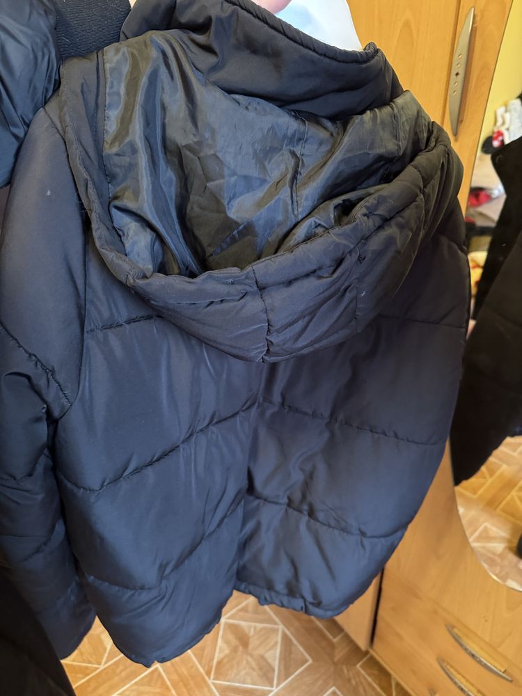 czarna kurtka zimowa damska L XL