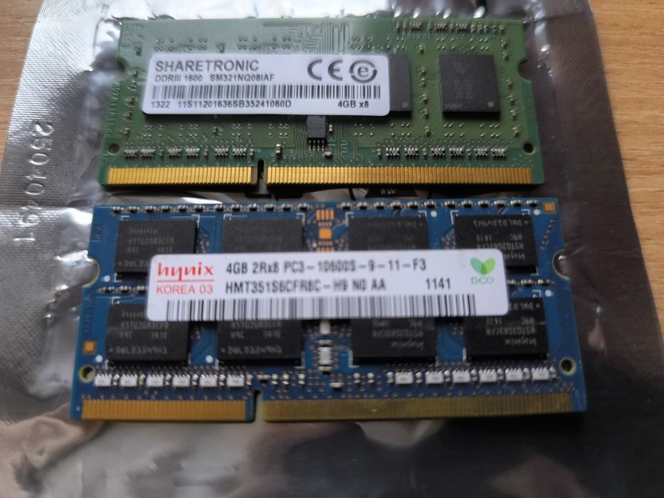 Pamięć RAM laptop DDR3 SODIMM 8GB 2x 4GB 1333 MHz 1600 MHz wysyłka!!!