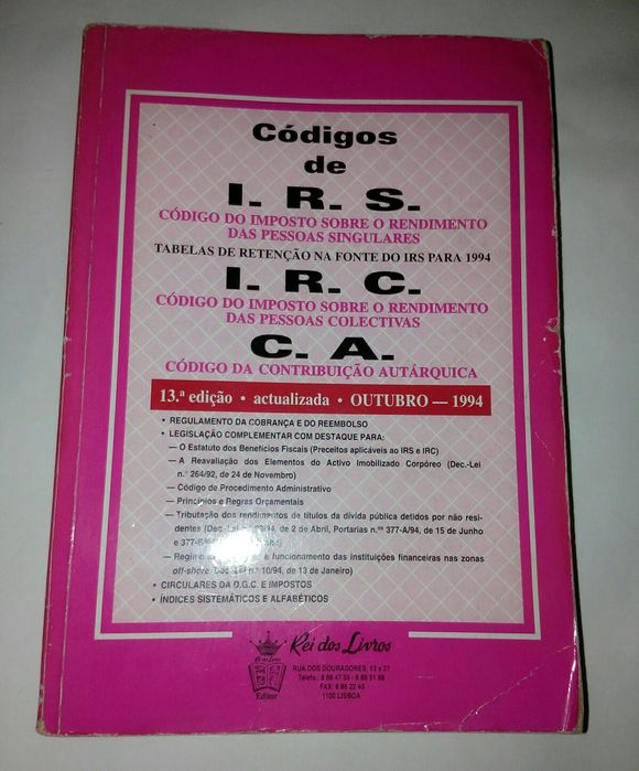 Lote 5 livros antigos técnicos de economia, contabilidade, fiscalidade