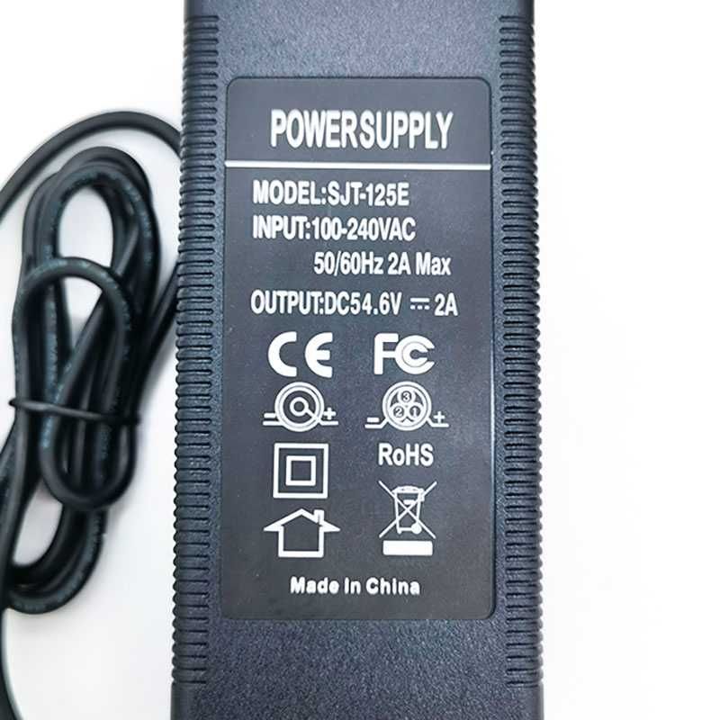 Carregador 54.6V 2A Conetor XLR para E-bike Bicicleta Eletrica