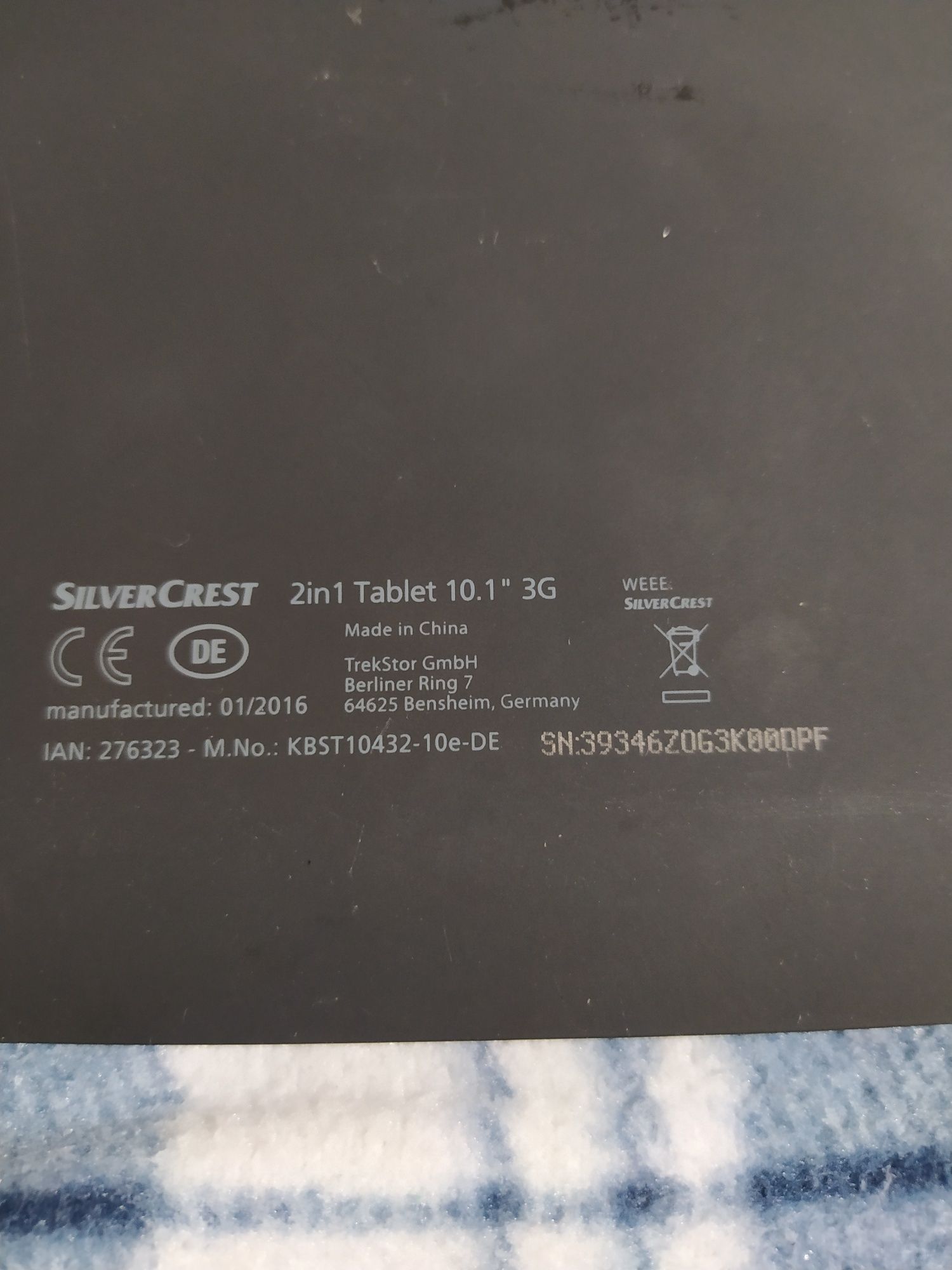 Клавіатура док станція SILVER CREST 2in1 Tablet 10.1" 3G (St10432 10e)