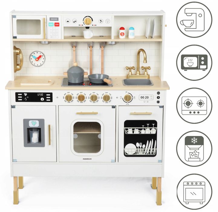 KUCHNIA DLA DZIECI INTERAKTYWNA efekty dźwiękowe akcesoria duża led