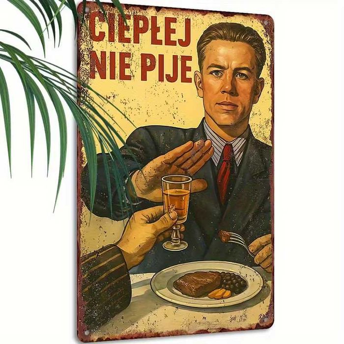 Nowa metalowa tabliczka