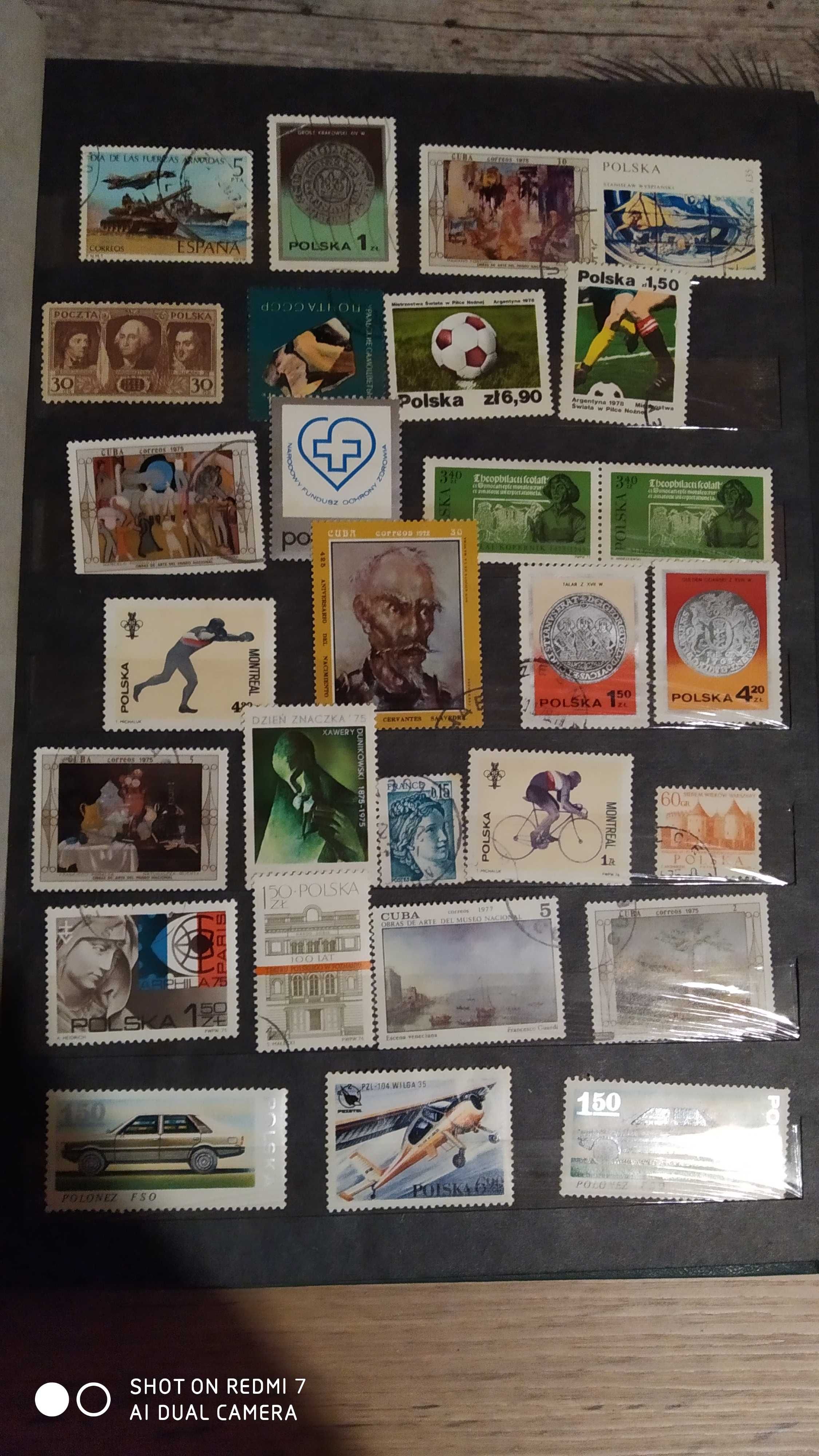 Kolekcja starych znaczków