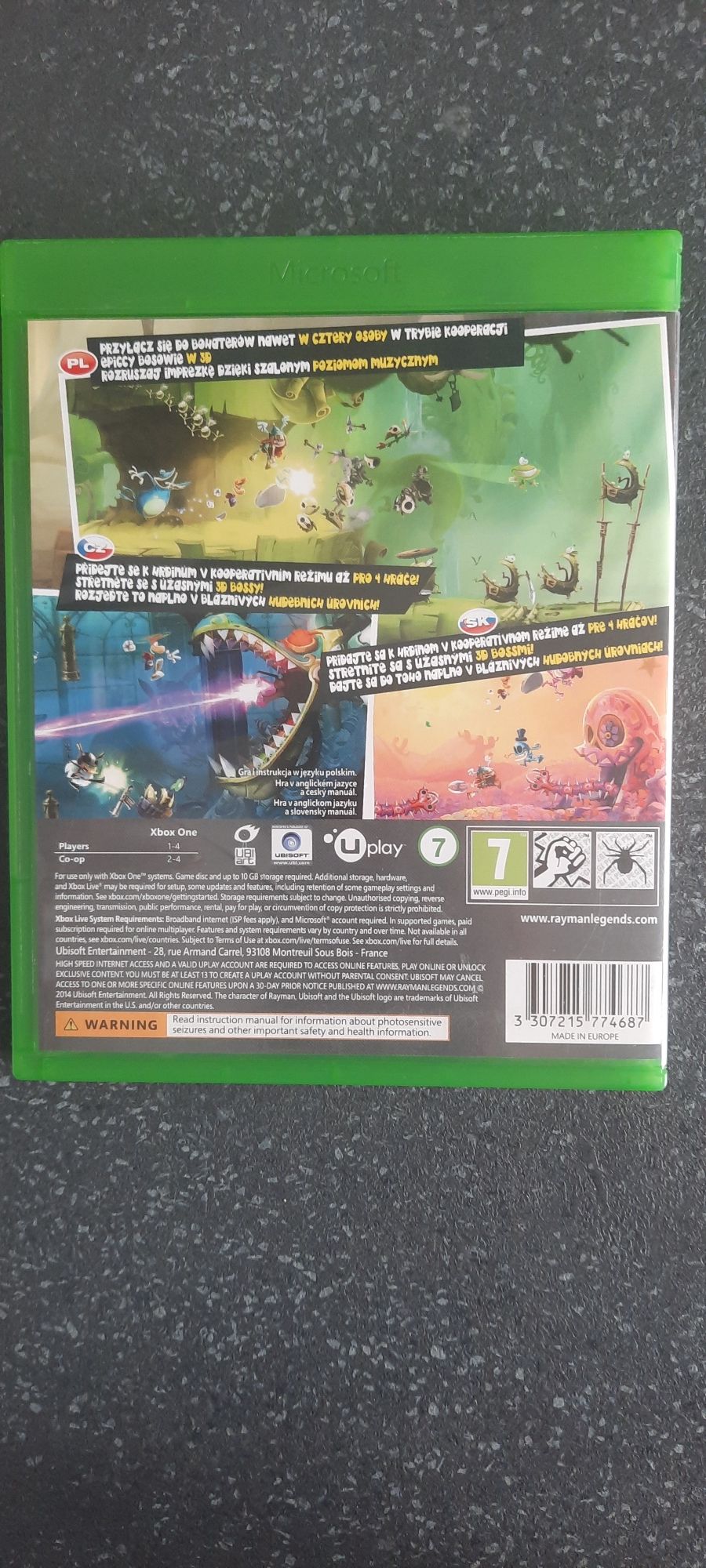 Rayman Legends xbox one wersja PL