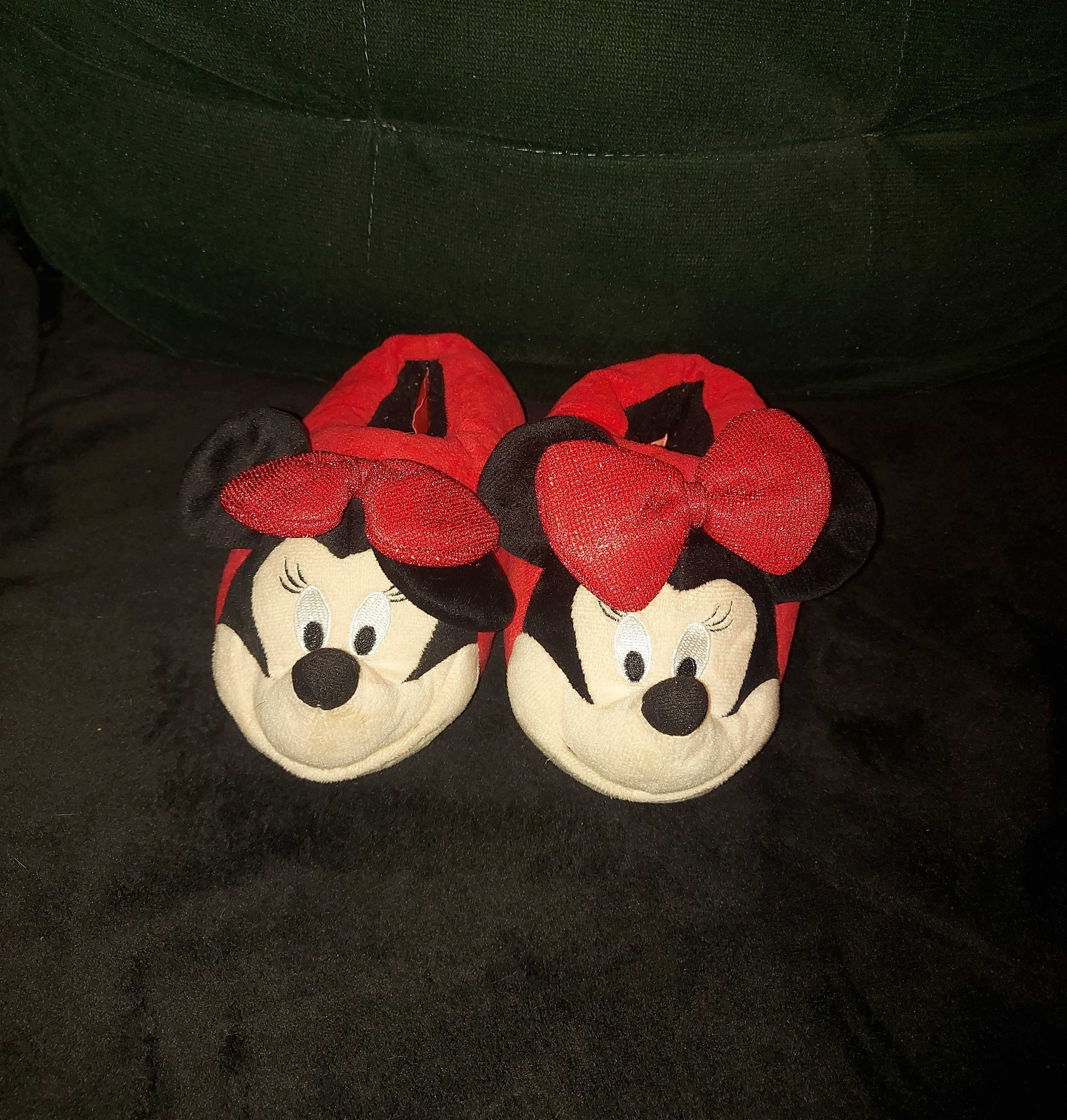 Kapcie z myszką minnie r.28 czerwone