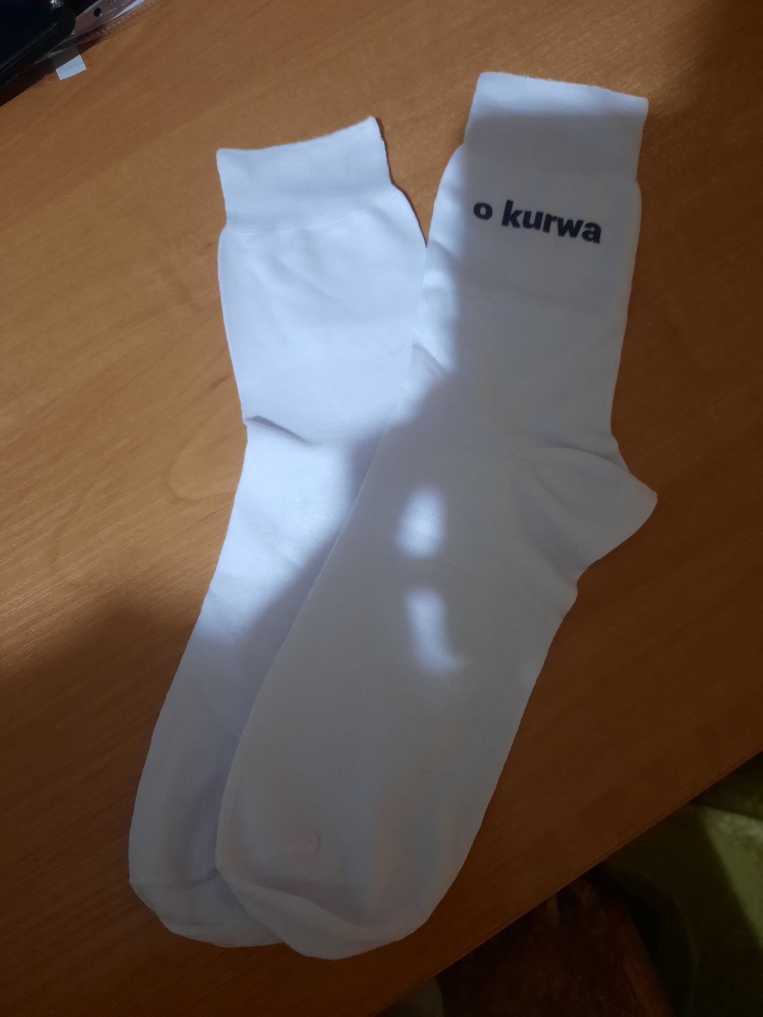 Сувенір носочки з польським надписом "o kurwa, ja pierdolę"