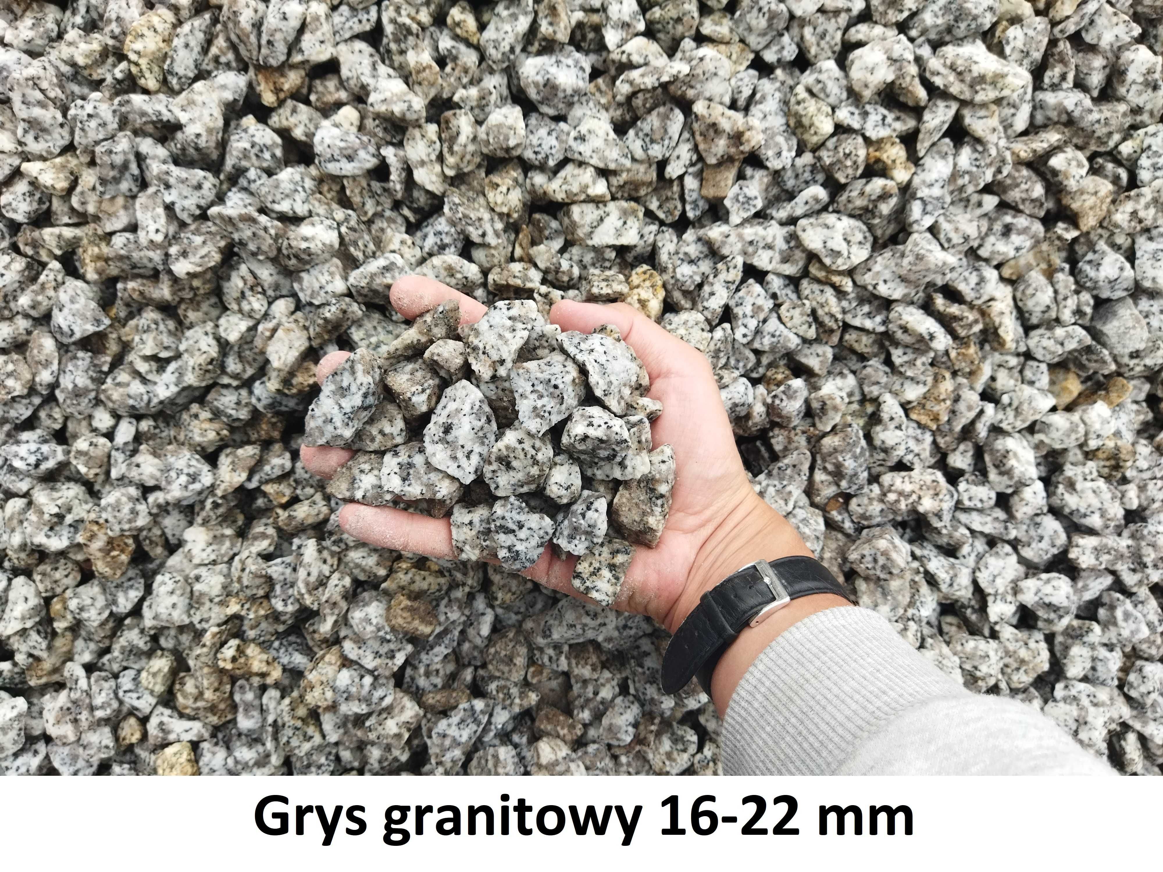 Grys granitowy dalmatyńczyk 8-16 mm, 16-22 mm, kamień ozdobny ogrodowy