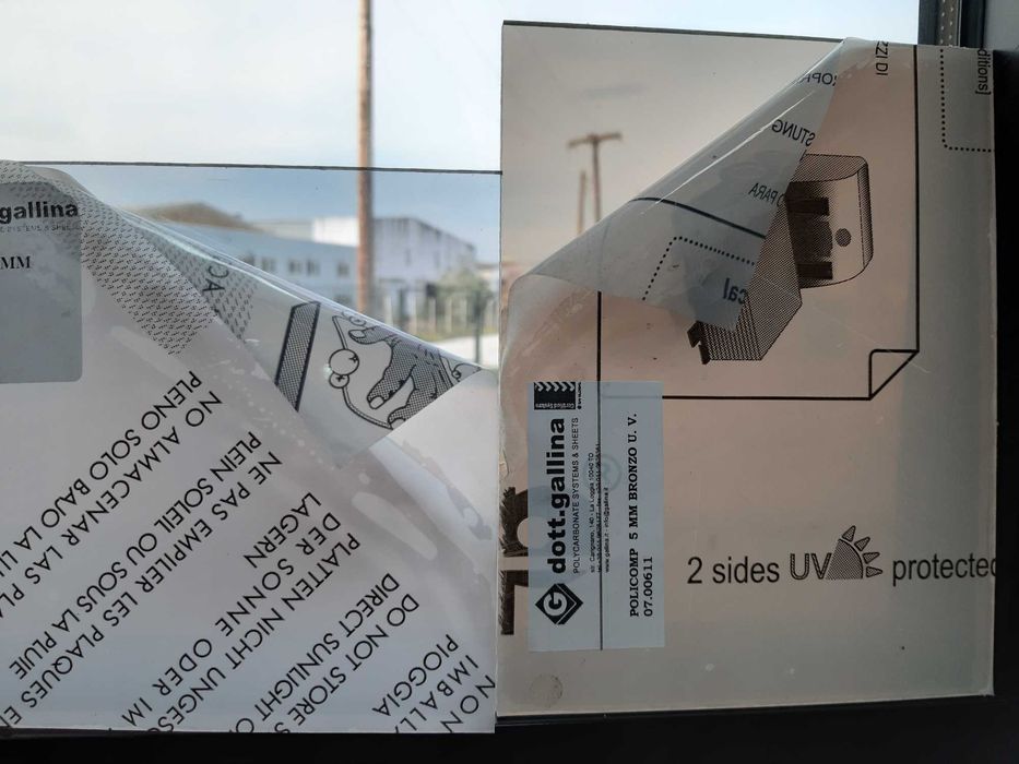 PROMOCJA! Poliwęglan lity dymiony brąz 5mm 2UV 205x400/450/610