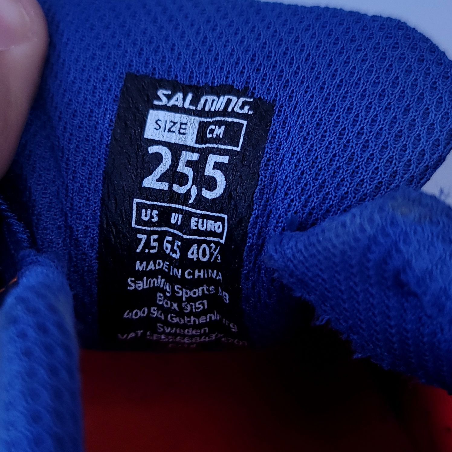 Кросівки salming falco kid blue/orange | соломон оригинал | розмір 41