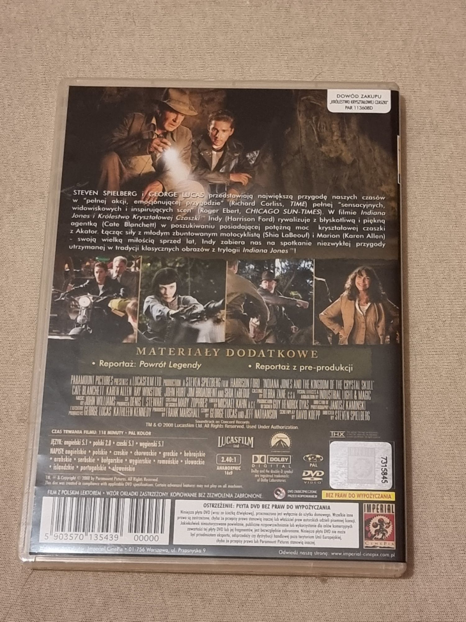 Płyta DVD Indiana Jones