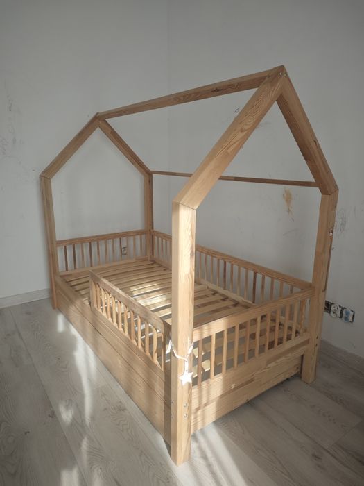 Łóżeczko lulletto + szuflada + materac 80x160