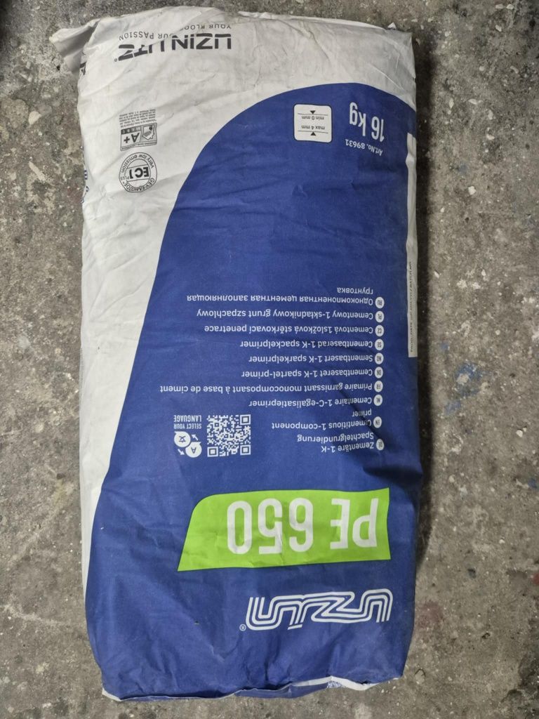 Cementowy jednoskładnikowy grunt szpachlowy UZIN PE650
