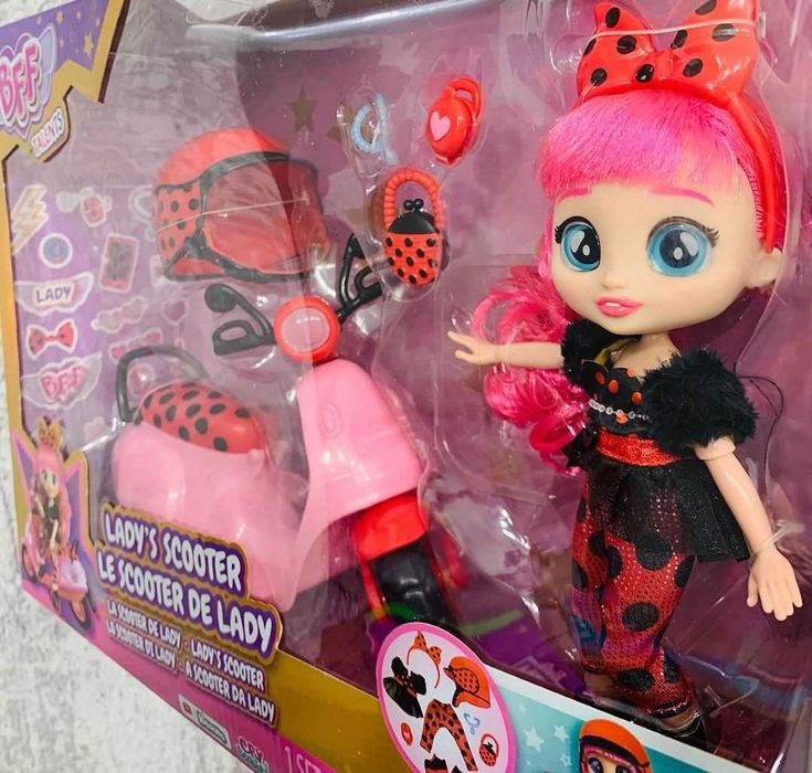 Лялька зі скутером з серії BFF | Cry Babies BFF Lady's Scooter