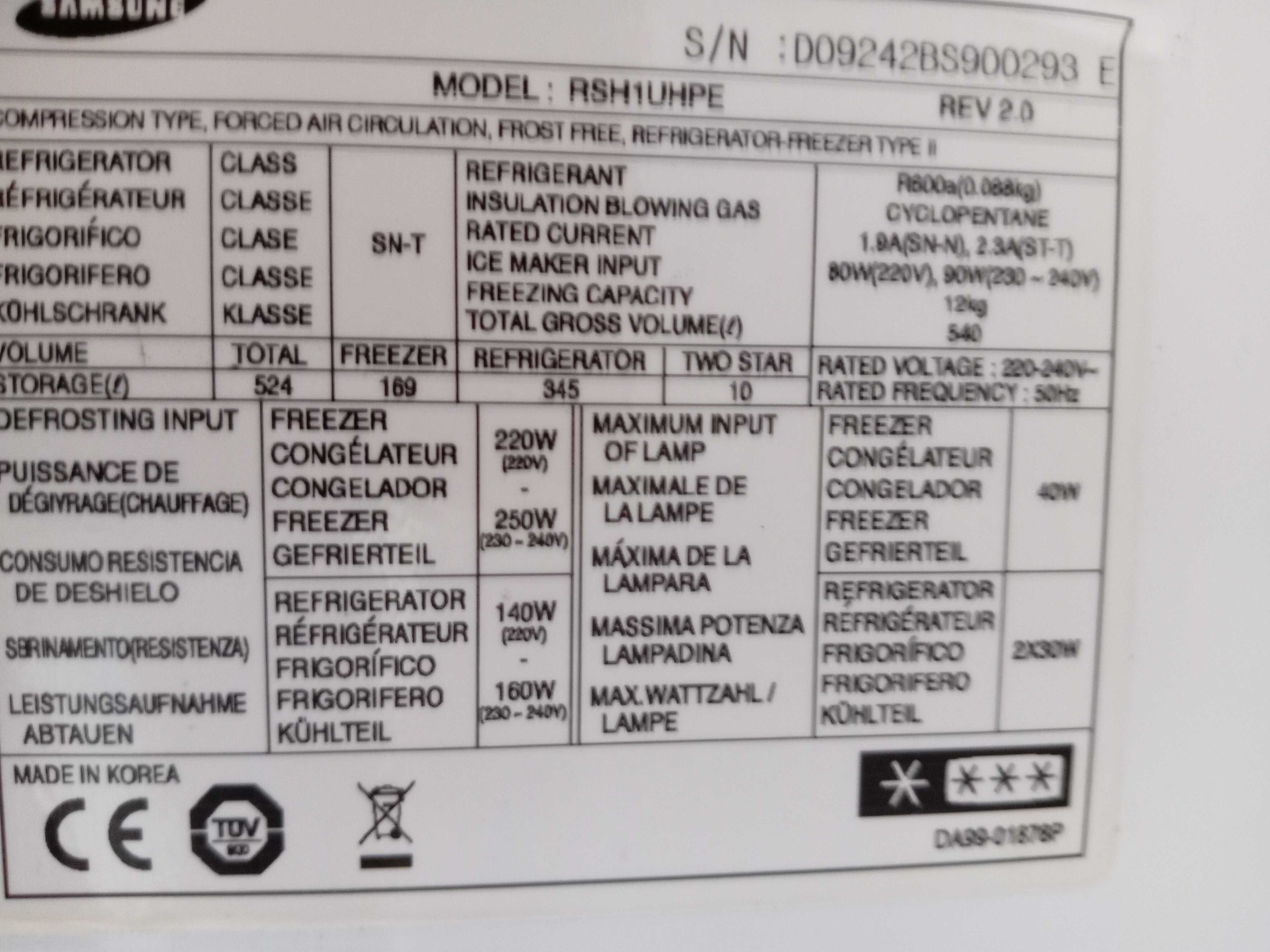 lodowka chlodziarka zamrazarka samsung no frost gwarancja transport