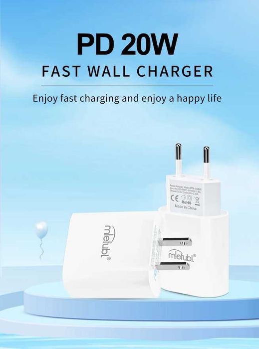 Блочок швидкої зарядки Mietubl 20W для Айфону гурт