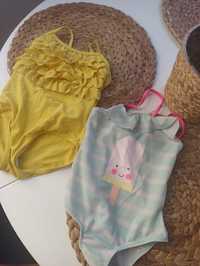 Strój kąpielowy dla dziewczynki niemowlaka pastelowy 74 80