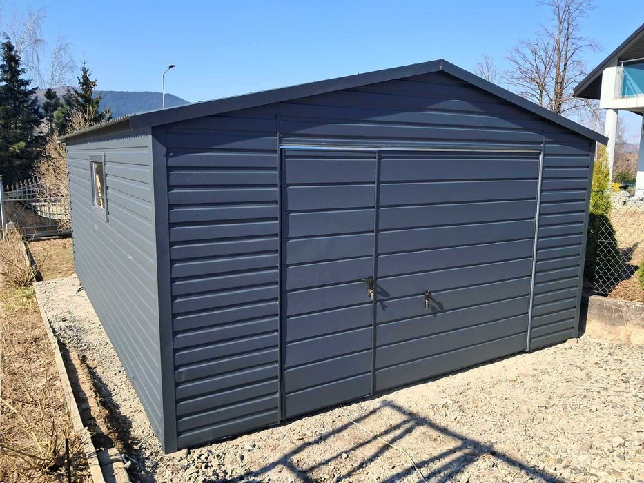 Garaż blaszany, wiata. WZMOCNIONY PROFILAMI. PRODUCENT. Cała Polska