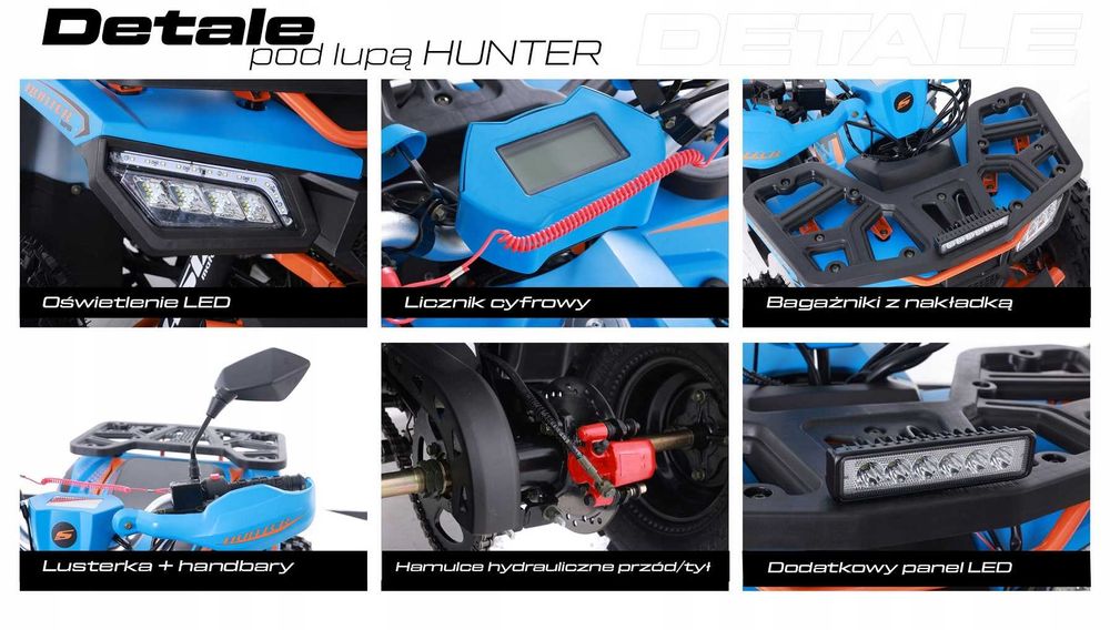 Quad kład 125 CC ASIX Hunter Fourcraft dostawa raty automat Sztorm