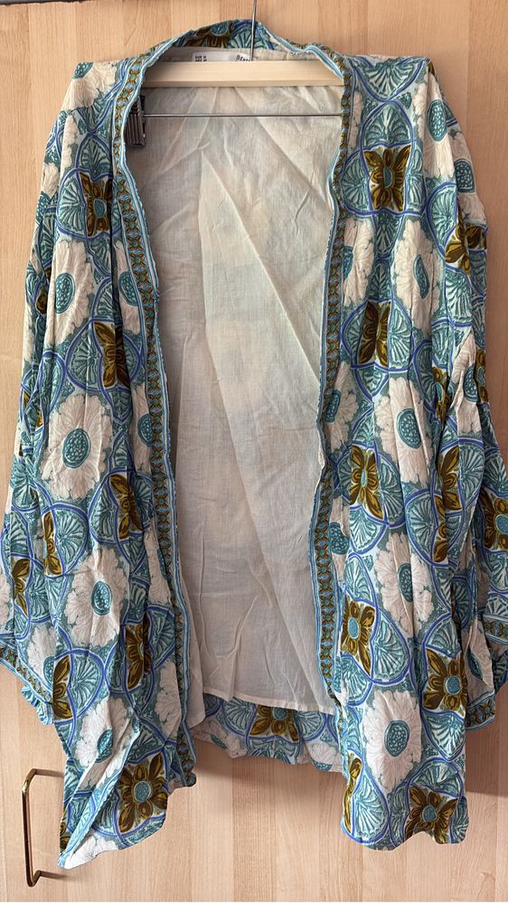 Kimono turquesa sfera casual