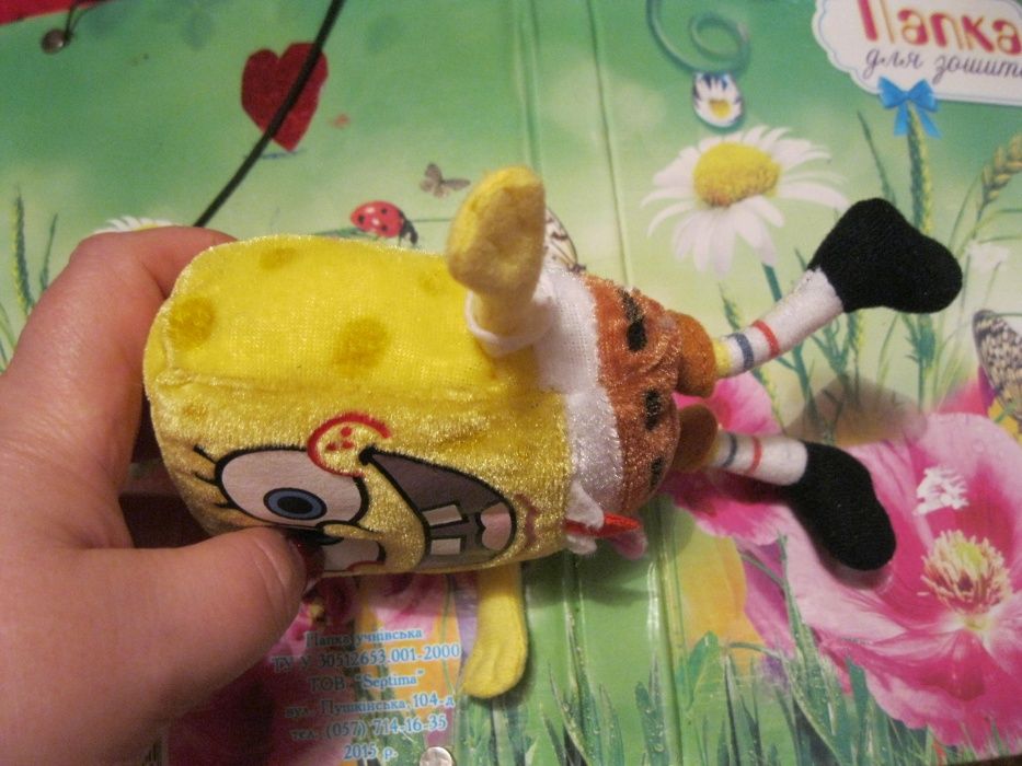 игрушка мягкая ПЛЮШЕВЫЙ губка боб спанч боб Sponge Bob SquarePants