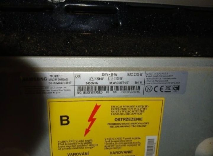 SAMSUNG kuchenka mikrofalowa z grilem