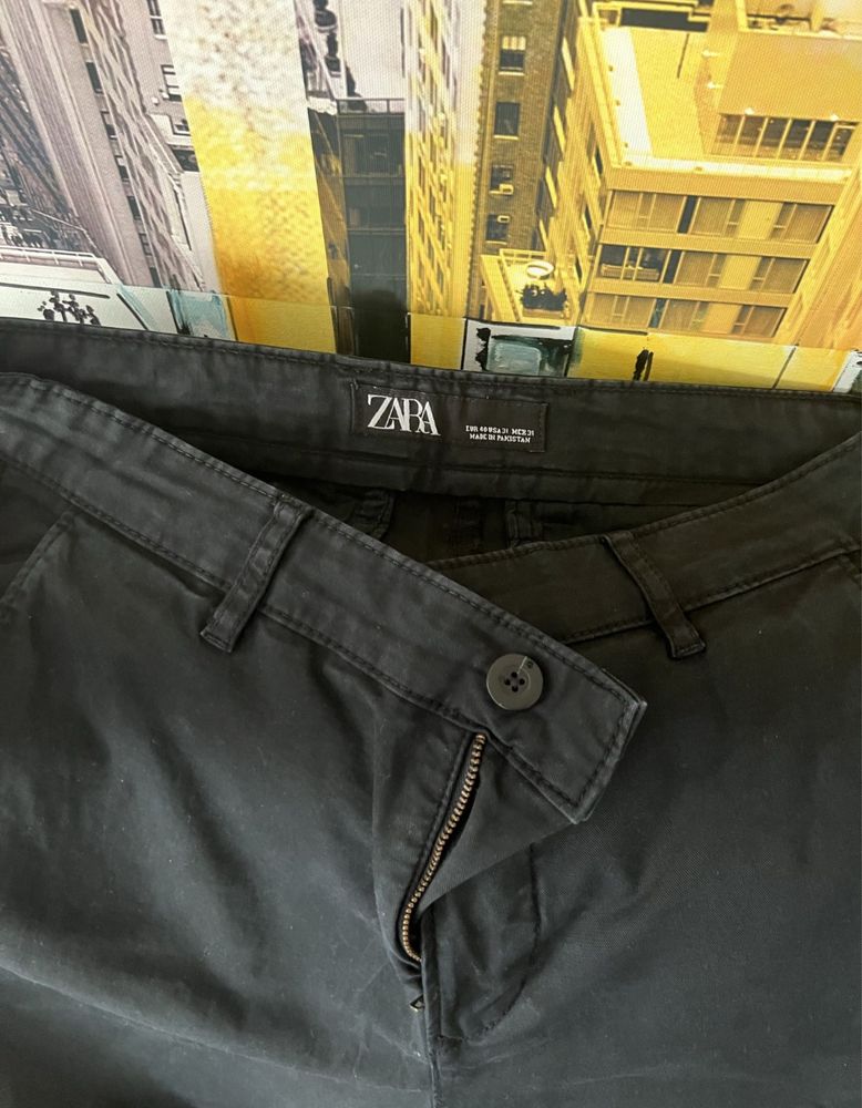 Calças Zara azul marinho