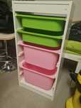 Ikea Trofast z pojemnikami