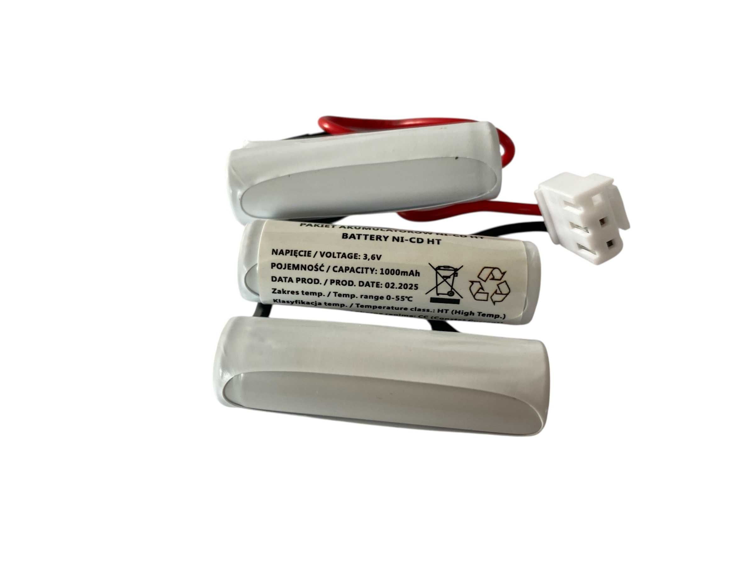 Bateria Ni-Cd 3,6V 1000mAh HT B1 kiełbaska 3-pole AWEX