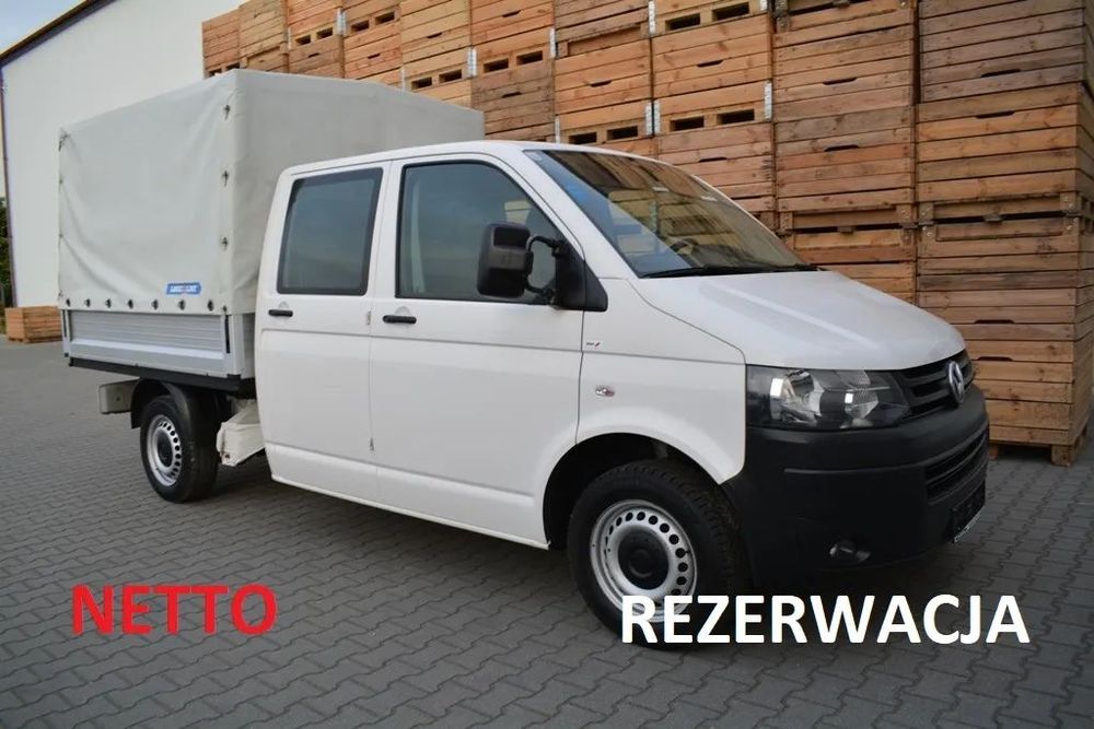 Volkswagen TRANSPORTER T5 LIFT  2.0 TDI 102KM DOKA skrzyniowy brygadówka paka plandeka