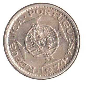 Angola - 5 Escudos 1974 - soberba - rara