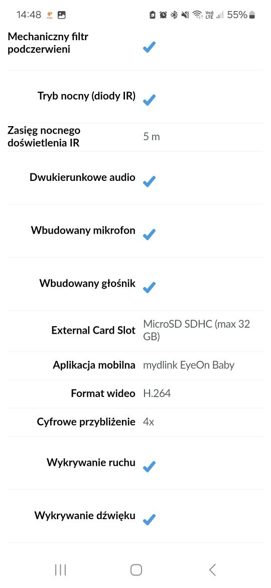 Niania elektroniczna z kamerą EyeOn™ Baby Junior Plus
DCS-820L