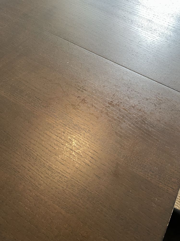 mesa extensível Bjursta madeira e branco