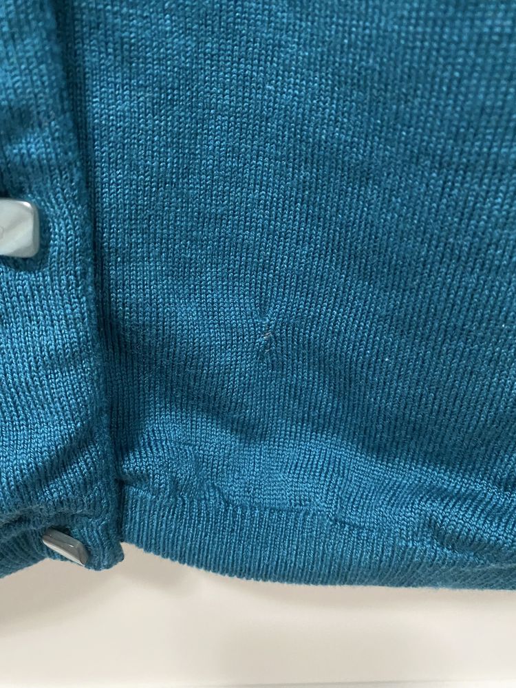 Piękny wełniany kardigan rozpinany sweterek pure Classic lambswool