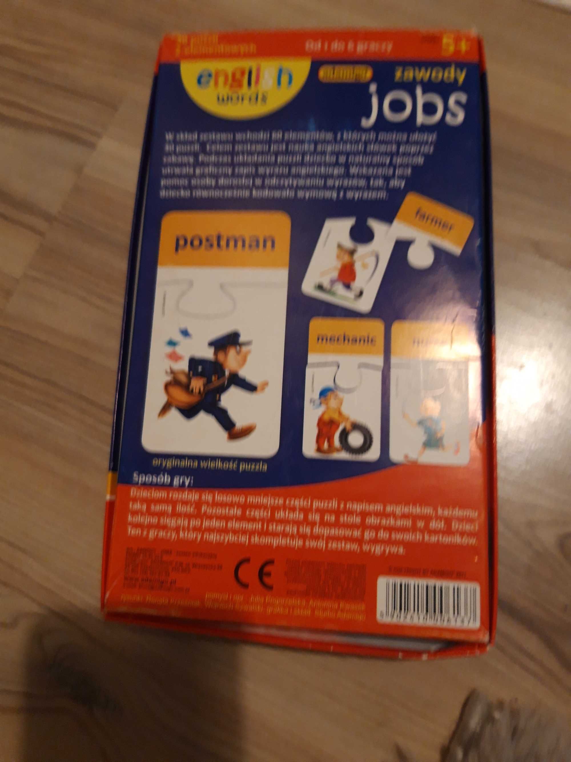 Układanka edukacyjna English words -jobs/zawody