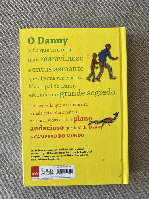 Livro juvenil “Danny o campeão do mundo, de Ronald Dahl