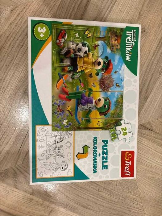 Puzzle Rodzina Treflików z Kolorowanką