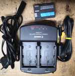 Carregador duplo Canon ca-ps400 + Bateria Canon BP 511a + cabos
