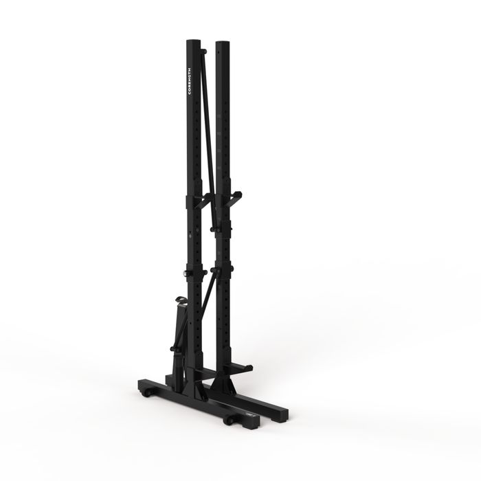 Rack de Musculação Dobrável/Retrátil Agachamentos, Banco e