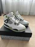 *NoweJordan4 Air4ButyGreenBlackUnisexTrampki*Niefałszywy 44
