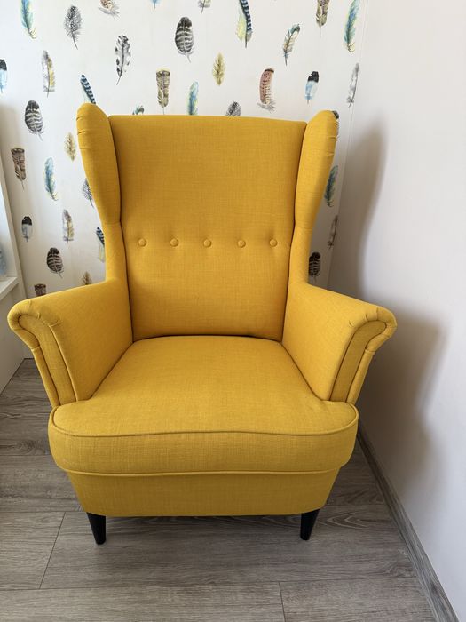 Fotel uszak żółty Ikea stradom
