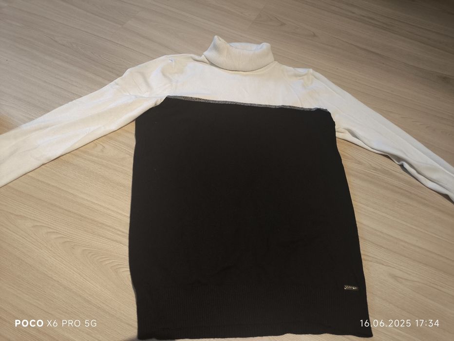 Sweter z golfem calvin klein rozm 36