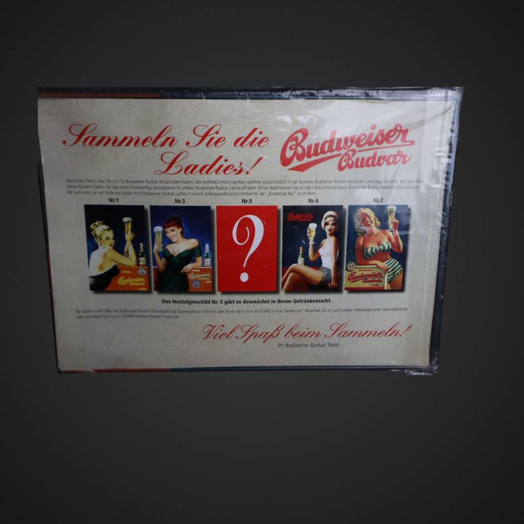 BUDWEISER BUDVAR tablica reklamowa wytłaczana B5/022663