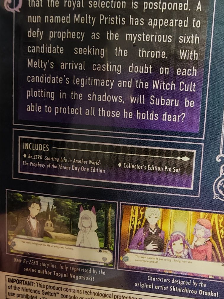 Re: Zero The Prophecy of Throne