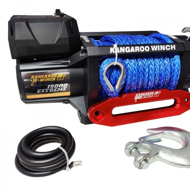 Wyciągarka elektryczna Kangaroowinch K15000 Extreme HD 12V Z Liną Syntetyczną