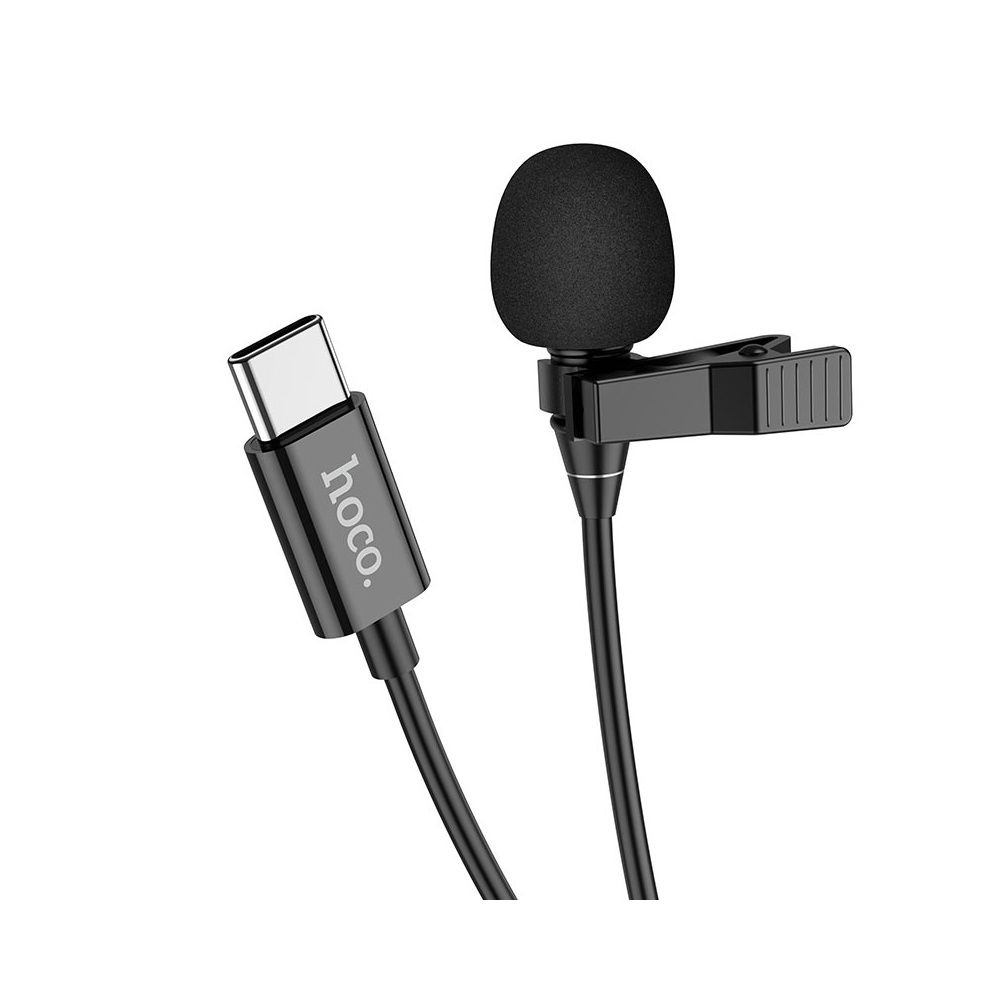 Мікрофон-петлічка Hoco L14 Type-C Lavalier microphone Black